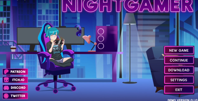 nightgamer游戏网瘾少女
