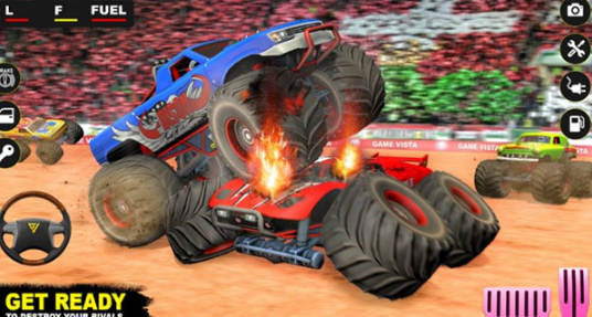 德比沙漠卡车(Monster Derby Truck Fighting)